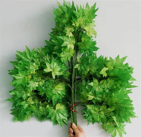 bag of fake green leaves|artificial leaves for decoration.